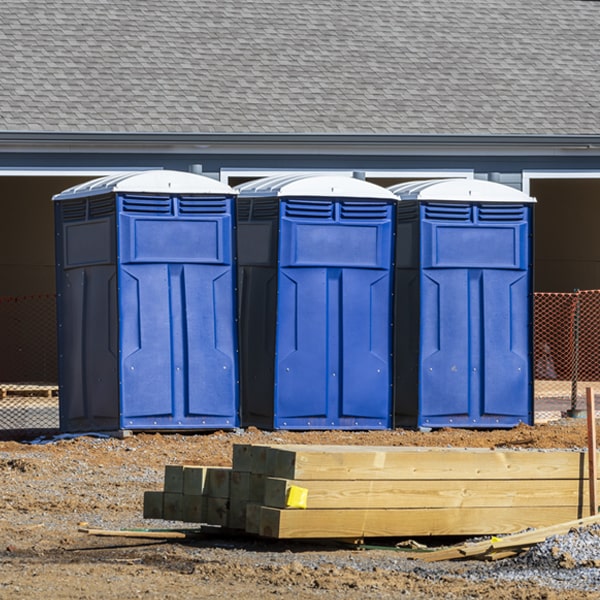 what is the maximum capacity for a single portable toilet in Naylor MO